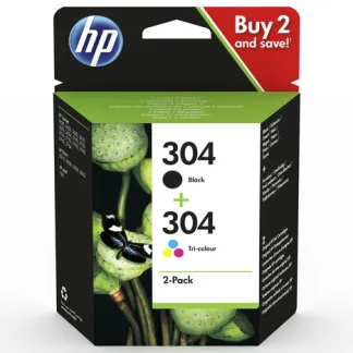 Original HP 304 Black & Colour Ink Cartridge Multipack