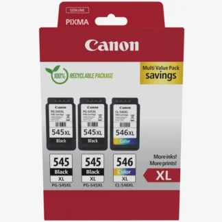 Original Canon PG545XL x2 Black & CL546XL Colour Ink Cartridges