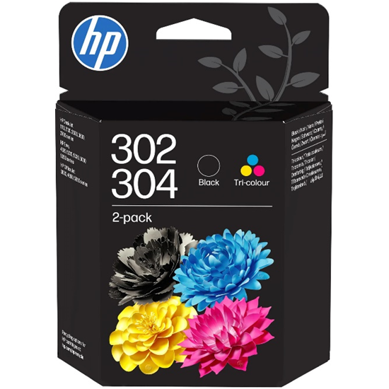 Original HP 302/304 Black & Colour Ink Cartridge Multipack